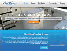 Tablet Screenshot of bluewaterbaitsystems.com